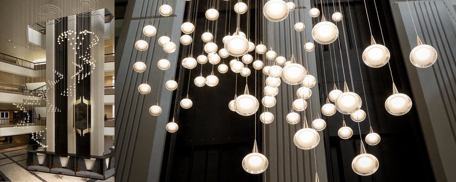 CUSTOM HOTEL LIGHTING BY VISO WELCOMES GUESTS TO THE HILTON ATLANTA